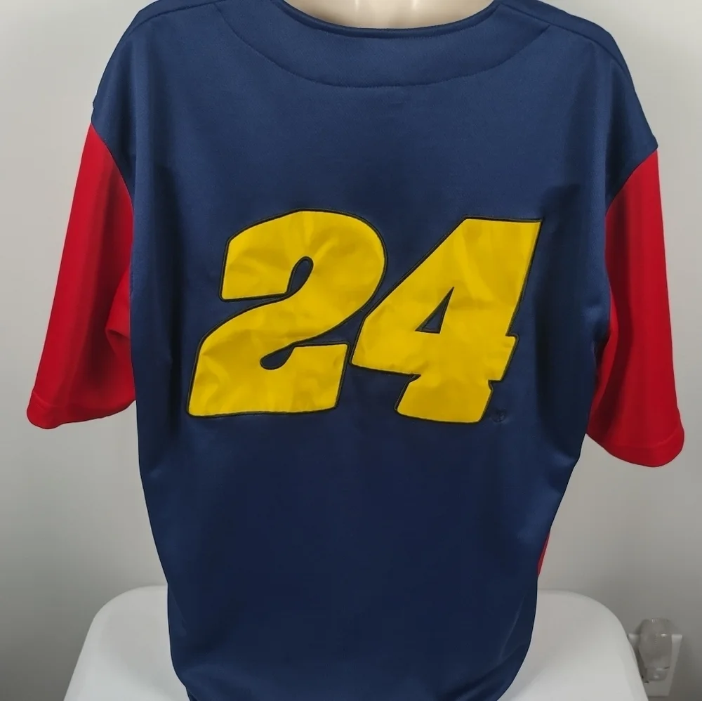jeff gordon Nascar Chase Baseball Button Up Jersey Size XL Hendricks Motors Team